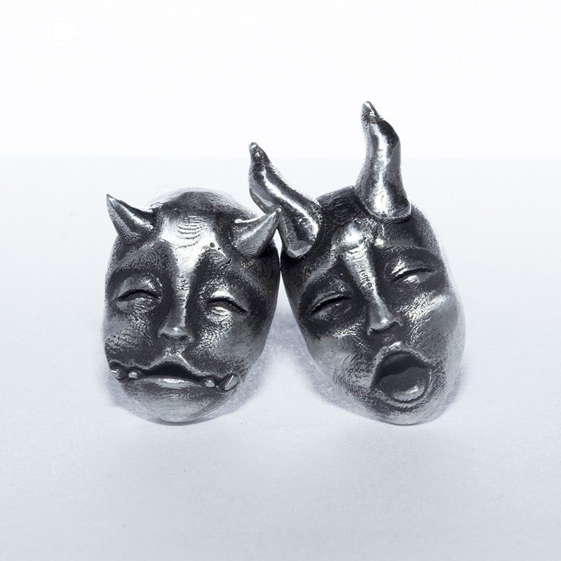 Wholesale Prajna Mask Alloy Earrings